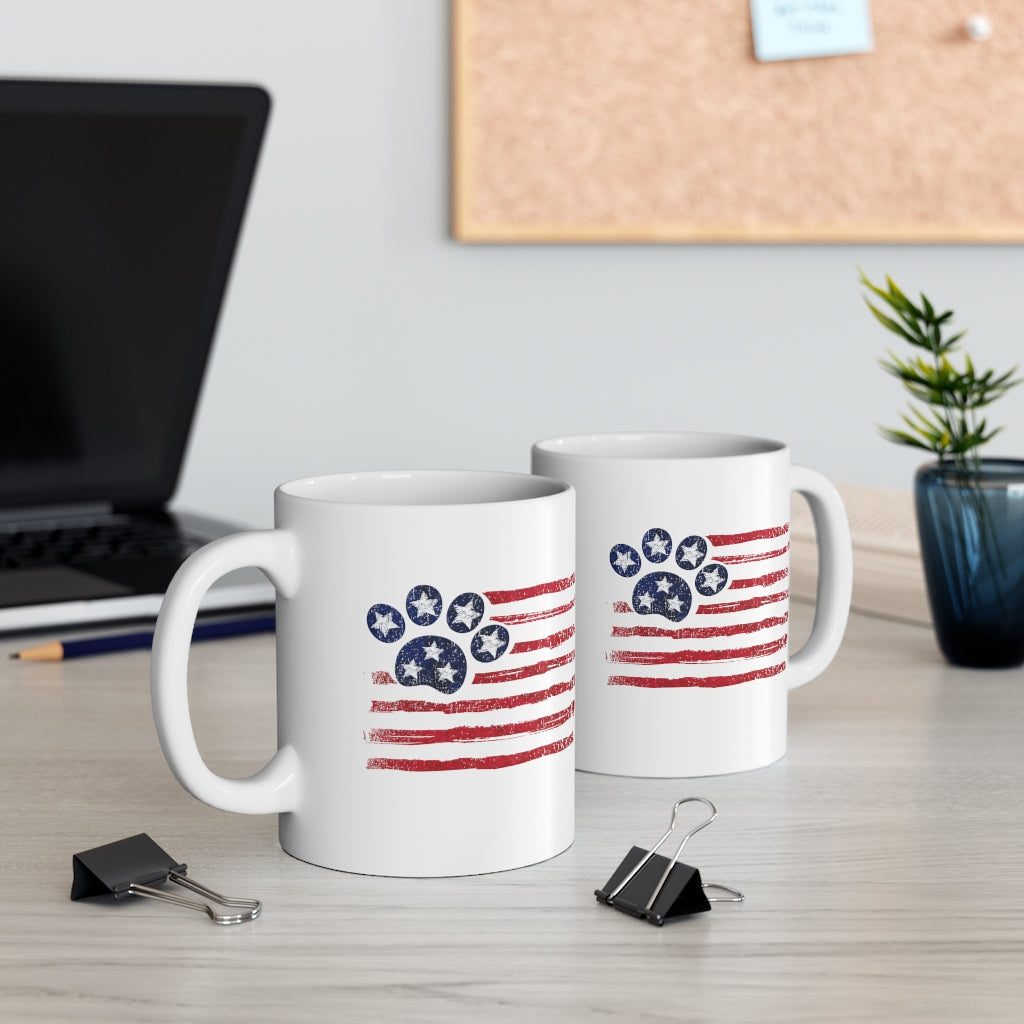 America & Dog Mug
