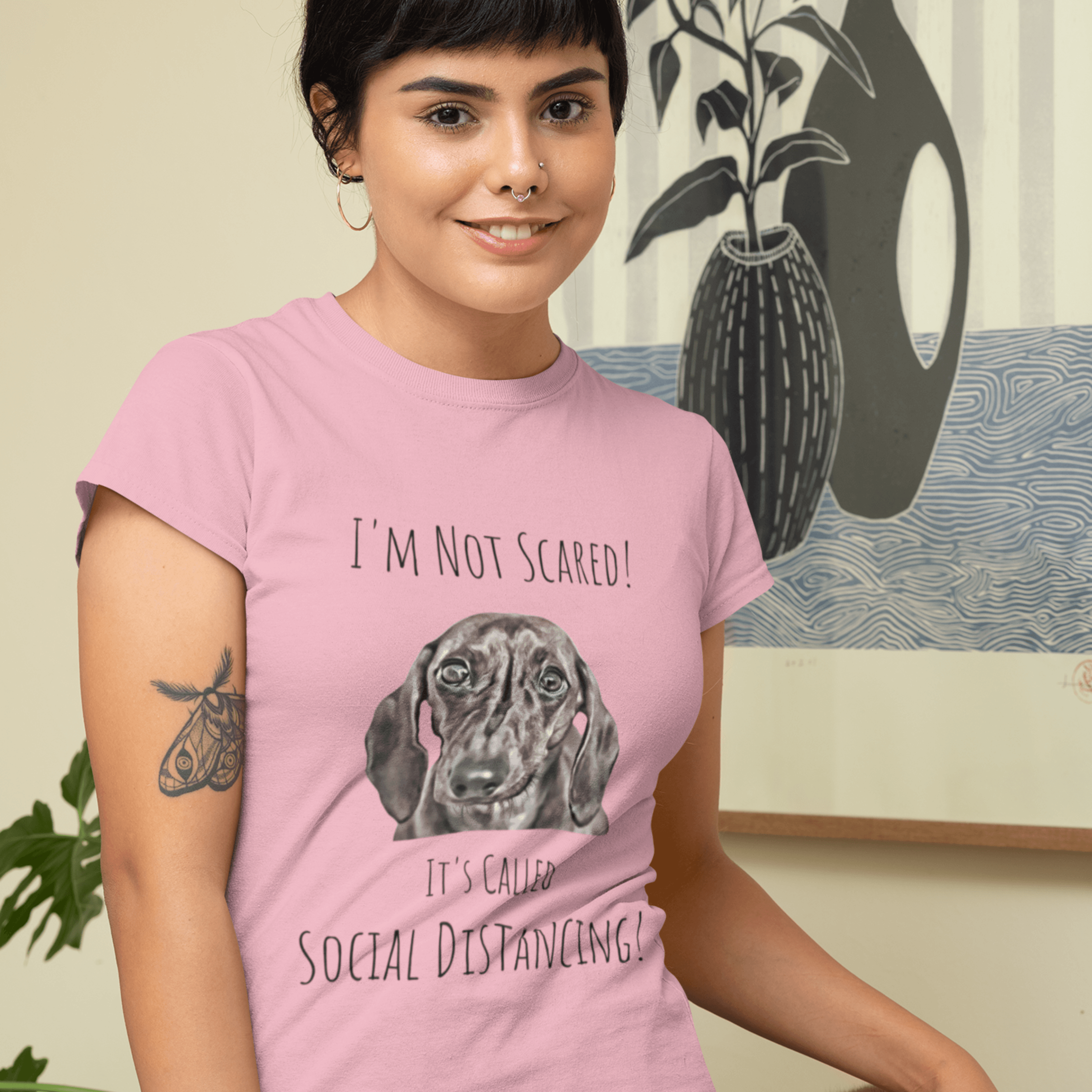 I'm Not Scared! It's Called Social Distancing! (Unisex Tee) - DoggoAppreciation