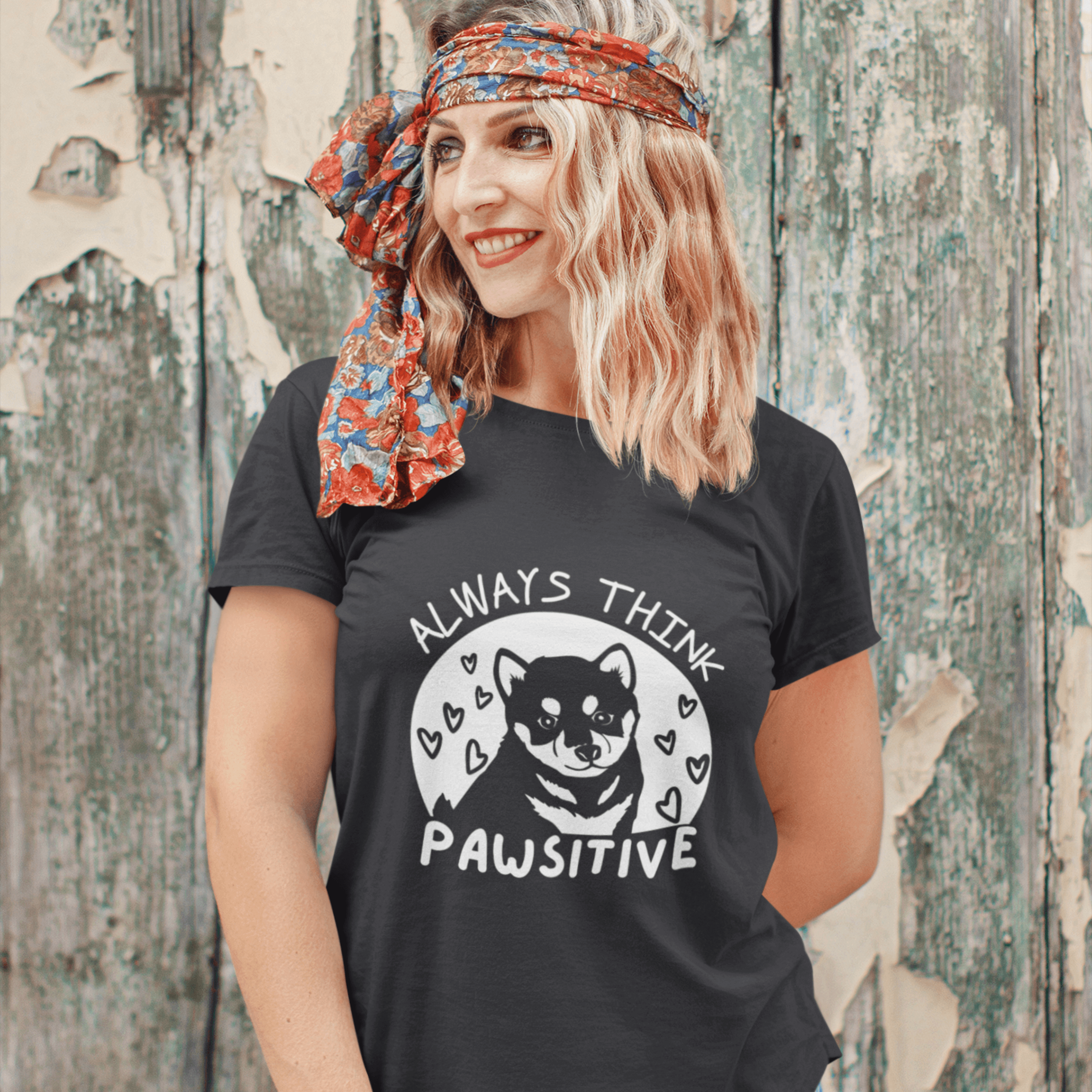 Always Think Pawsitive (Unisex Tee) - DoggoAppreciation