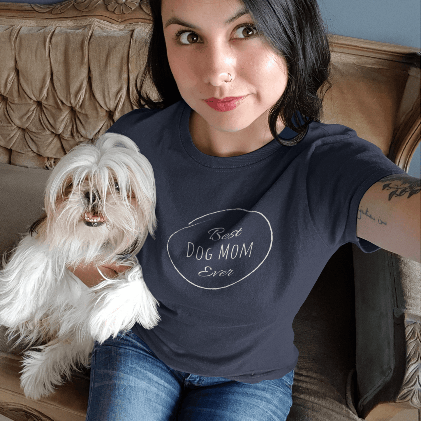Best Dog Mom Ever (Unisex Tee) - DoggoAppreciation
