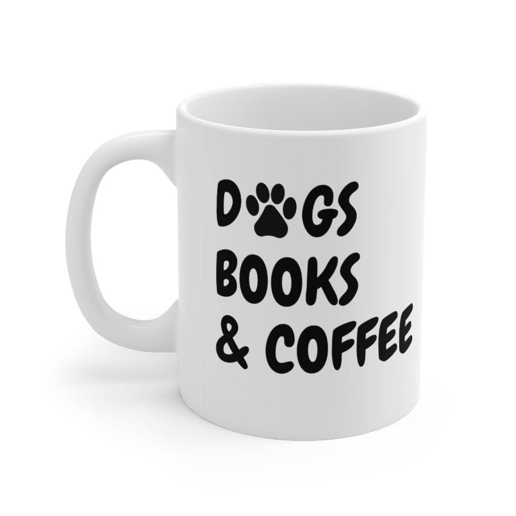 Dogs Books & Coffee Mug - DoggoAppreciation